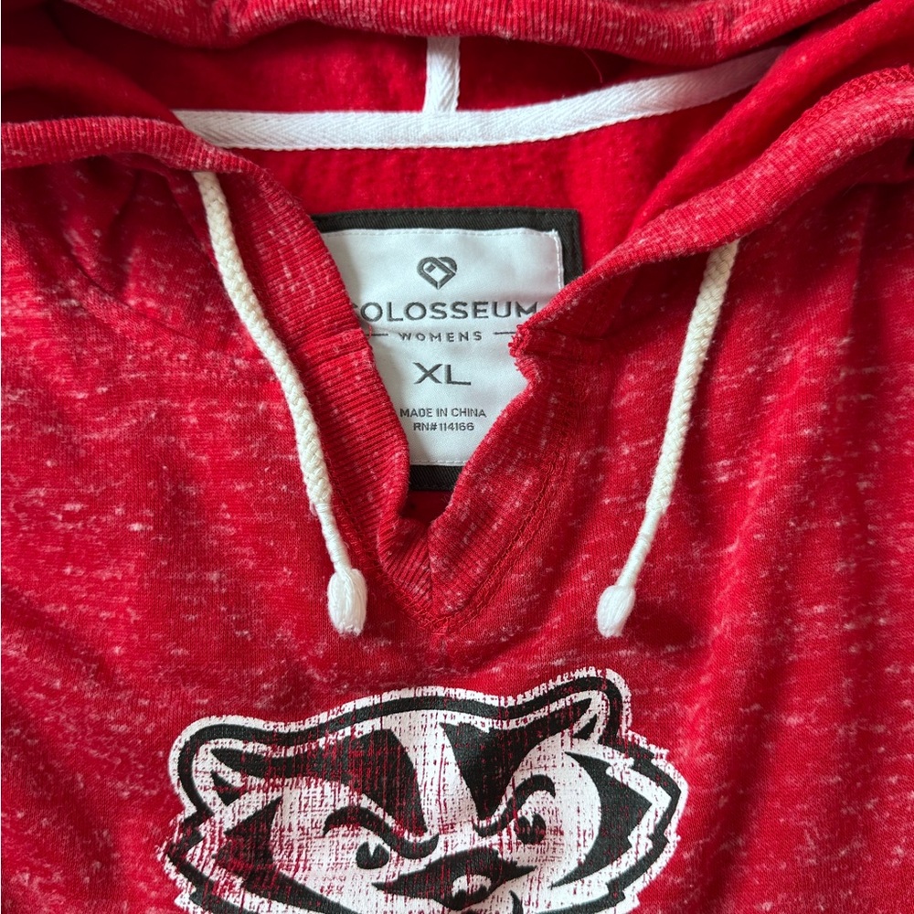 Wisconsin Badger Women’s XL V-Neck hoodie - Picture 7 of 9